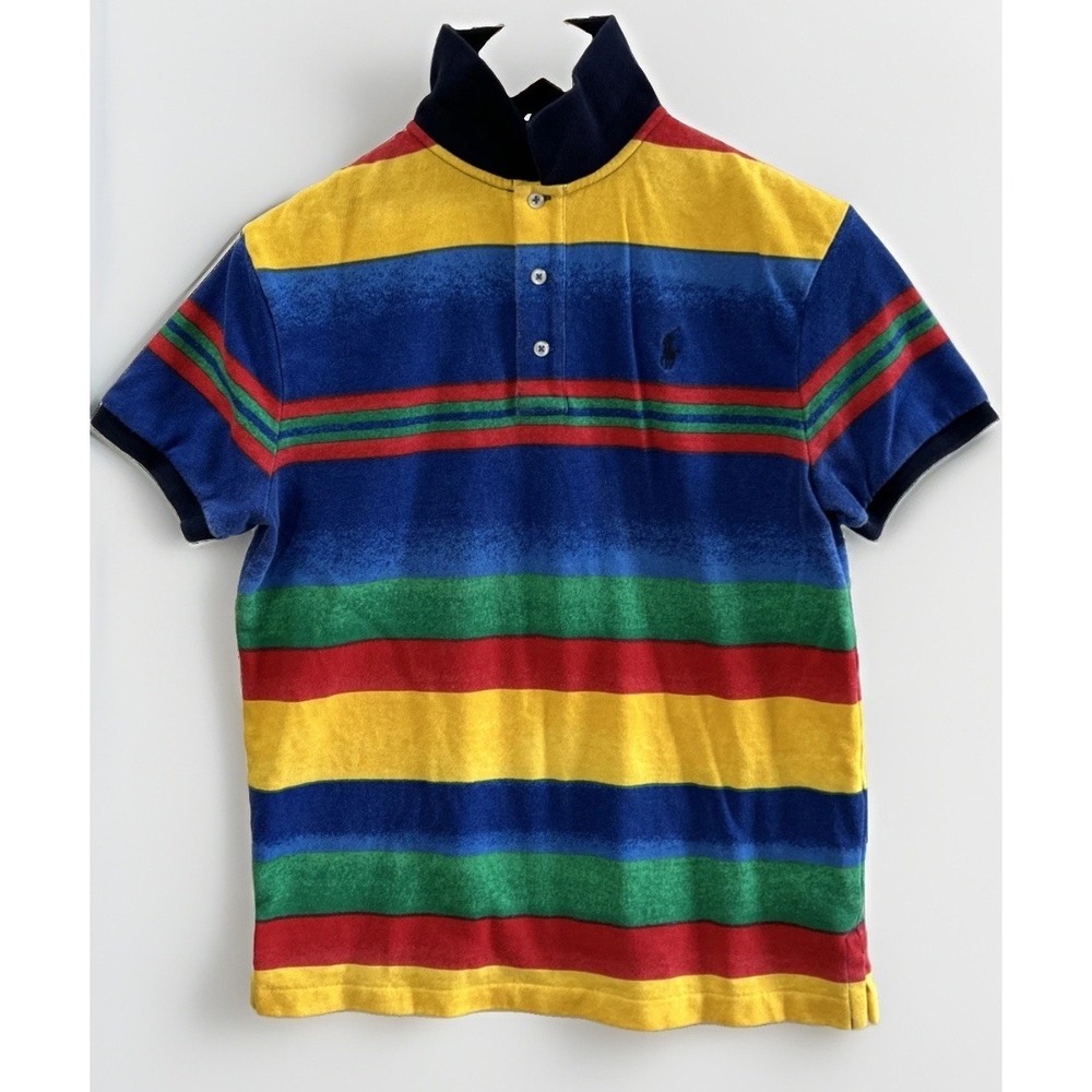 Mens Polo Ralph Lauren Polo Shirt‎ Sz Small Multicolor Stripes